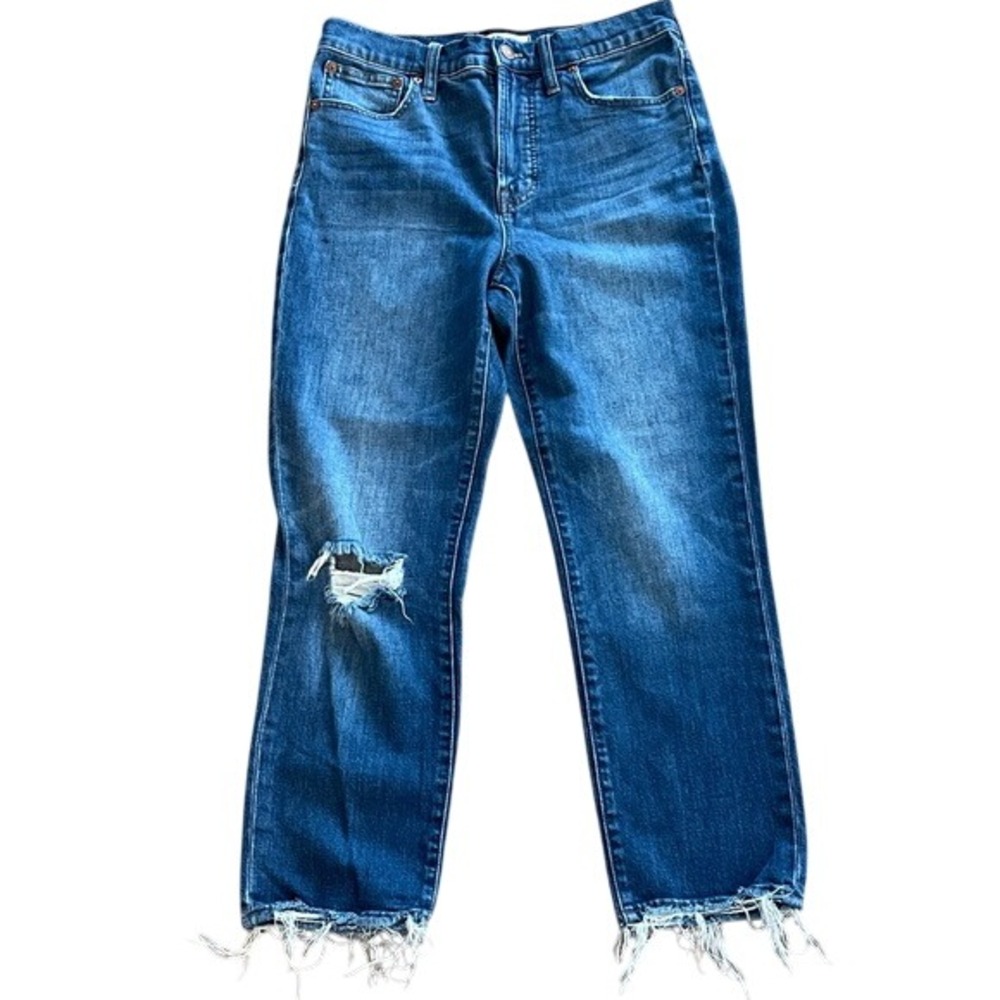Madewell‎ The Perfect Vintage Crop Distressed Jeans 28